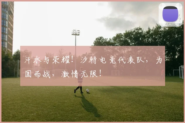 汗水与荣耀！沙特电竞代表队，为国而战，激情无限！